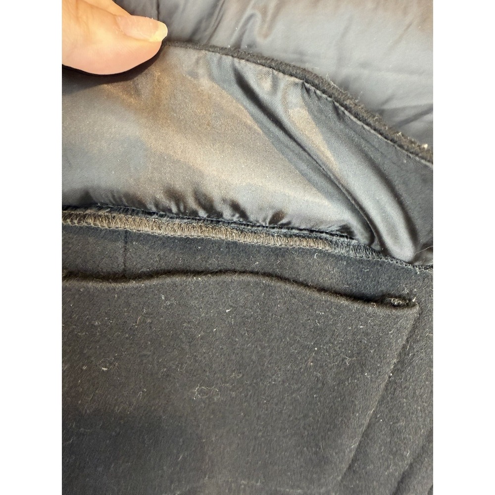 Calvin Klein Black Puffer Wool Blend Full Zip Vest Flap Pockets Women's Size S - Picture 5 of 10